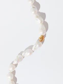 PARFOIS Collar Con Perla De Agua Dulce Dorado Flash Sale