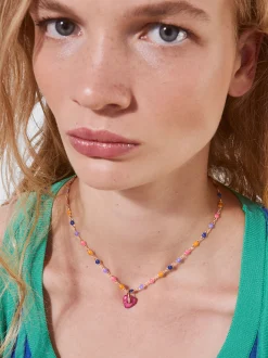 PARFOIS Collar Con Piedra Multicor Best