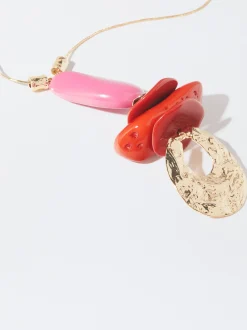 PARFOIS Collar Con Piedra Y Resina Multicor Store