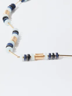 PARFOIS Collar Con Resina Azul Discount