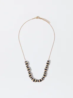 PARFOIS Collar Con Resina Negro Cheap