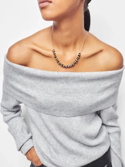 PARFOIS Collar Con Resina Negro Cheap