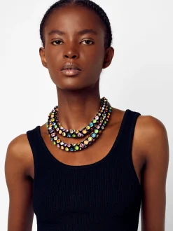 PARFOIS Collar Corto Piedra Multicolor Multicor Online