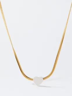 PARFOIS Collar De Acero Con Coraz&oacute;n Multicor Flash Sale