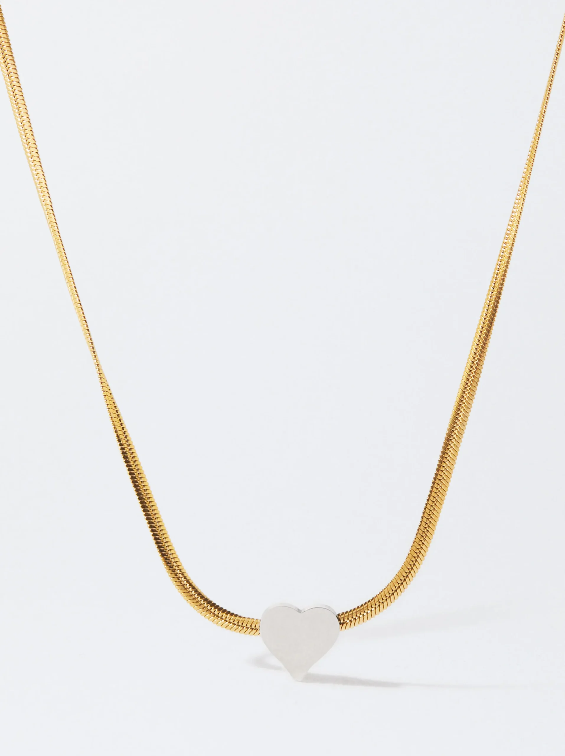 PARFOIS Collar De Acero Con Coraz&oacute;n Multicor Flash Sale