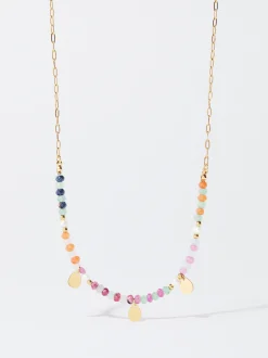 PARFOIS Collar De Acero Con Perlas De Agua Dulce Multicor Clearance