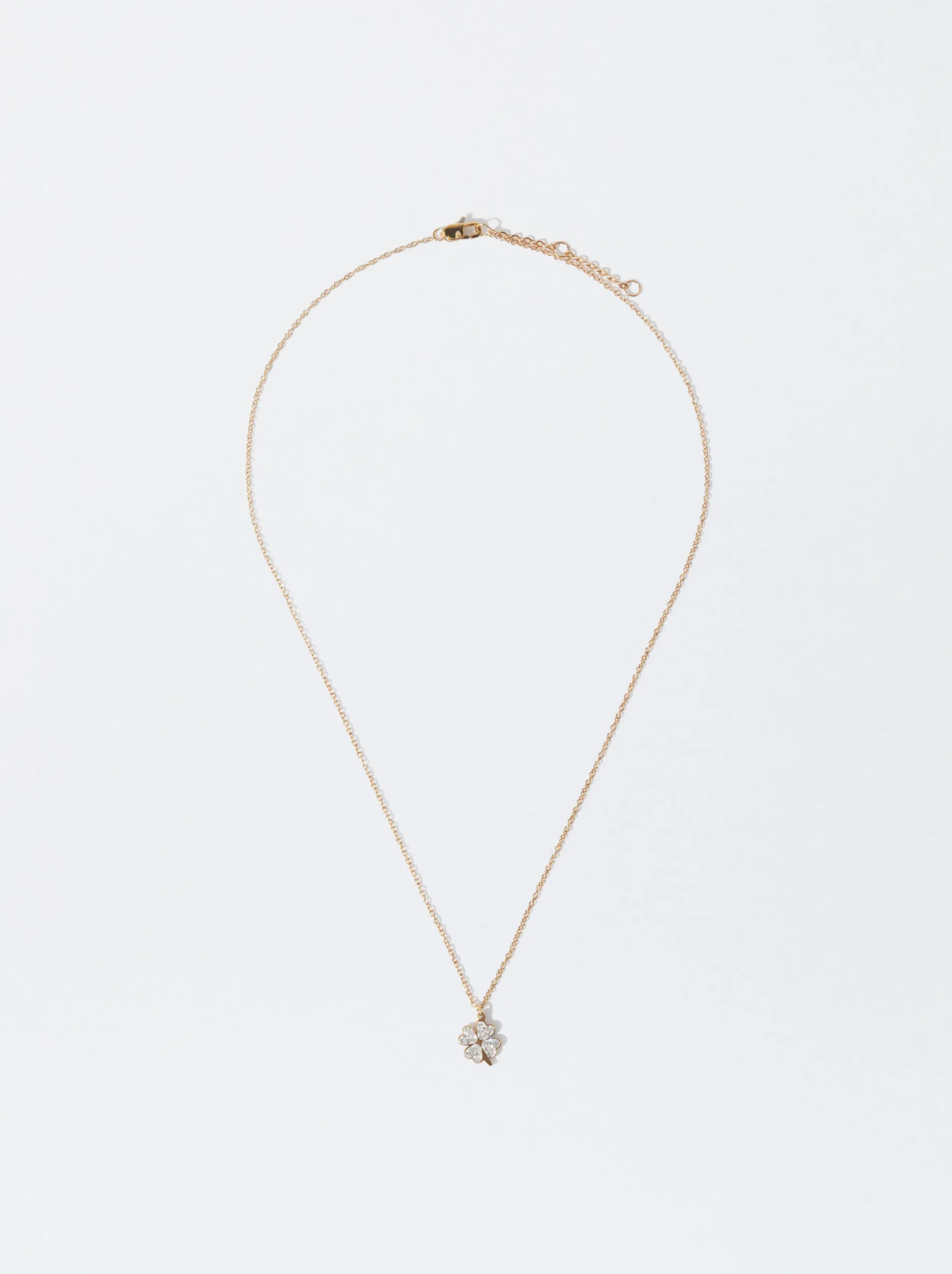 PARFOIS Collar De Acero Con Trébol Dorado Hot