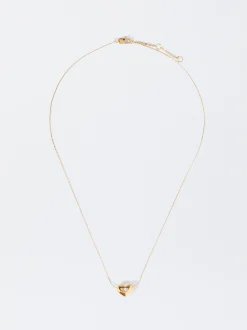 PARFOIS Collar De Acero Coraz&oacute;n Dorado Fashion