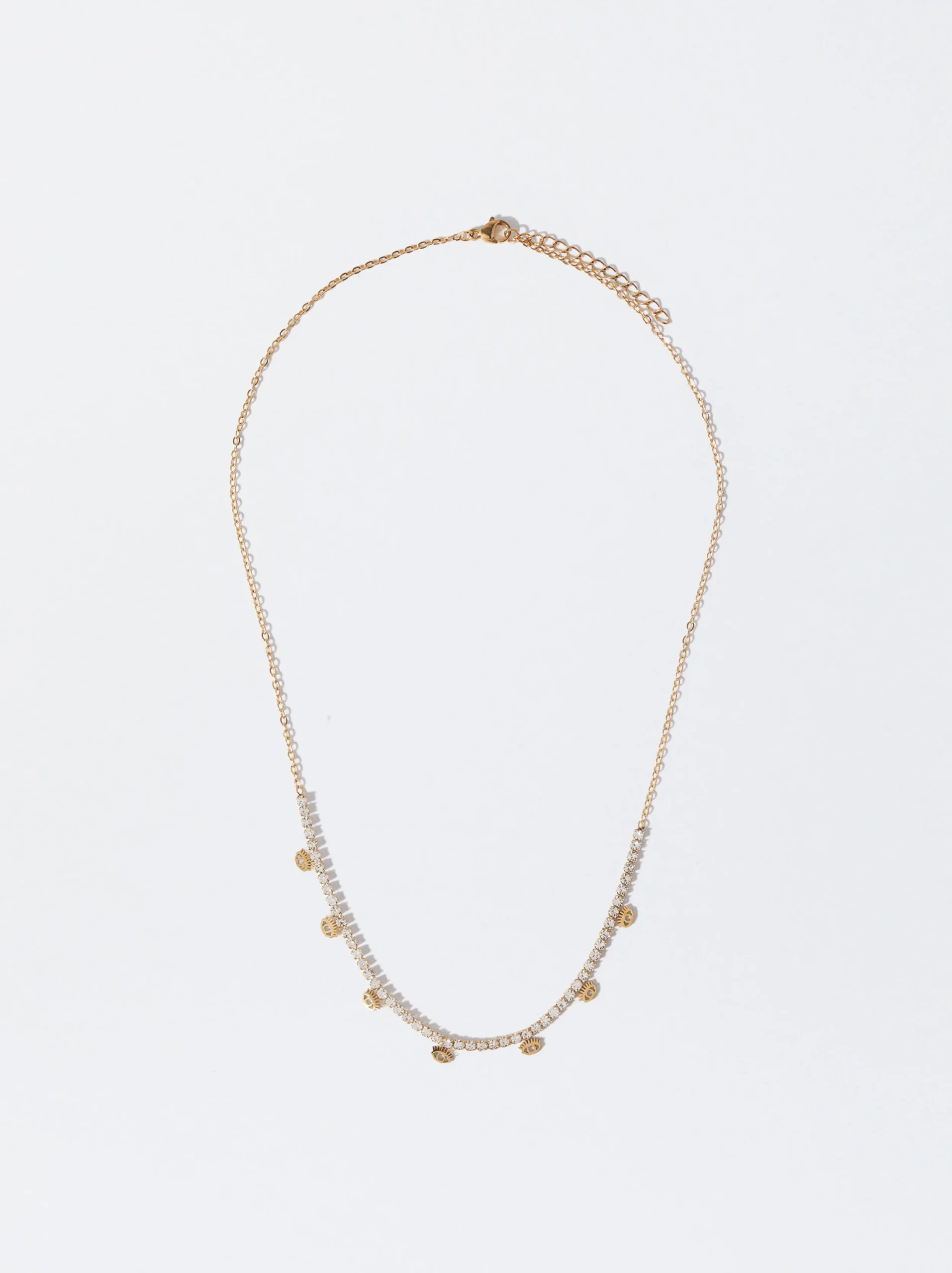 PARFOIS Collar De Acero Dorado Hot