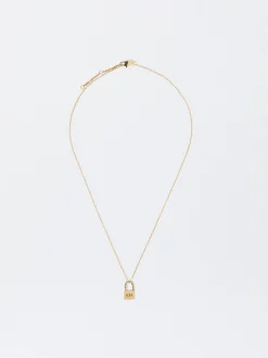 PARFOIS Collar De Acero Candado Personalizable Dorado Online
