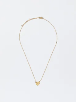 PARFOIS Collar De Acero Coraz&oacute;n Personalizable Dorado Flash Sale