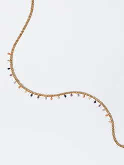PARFOIS Collar De Acero Esmaltado Multicor Best