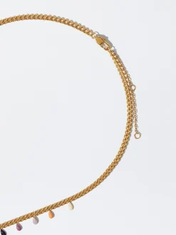 PARFOIS Collar De Acero Esmaltado Multicor Best