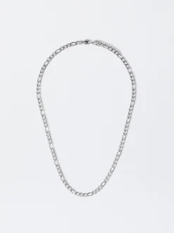 PARFOIS Collar De Acero Plateado Hot
