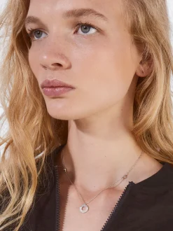 PARFOIS Collar De Acero Plateado Cheap