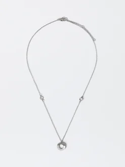 PARFOIS Collar De Acero Plateado Cheap