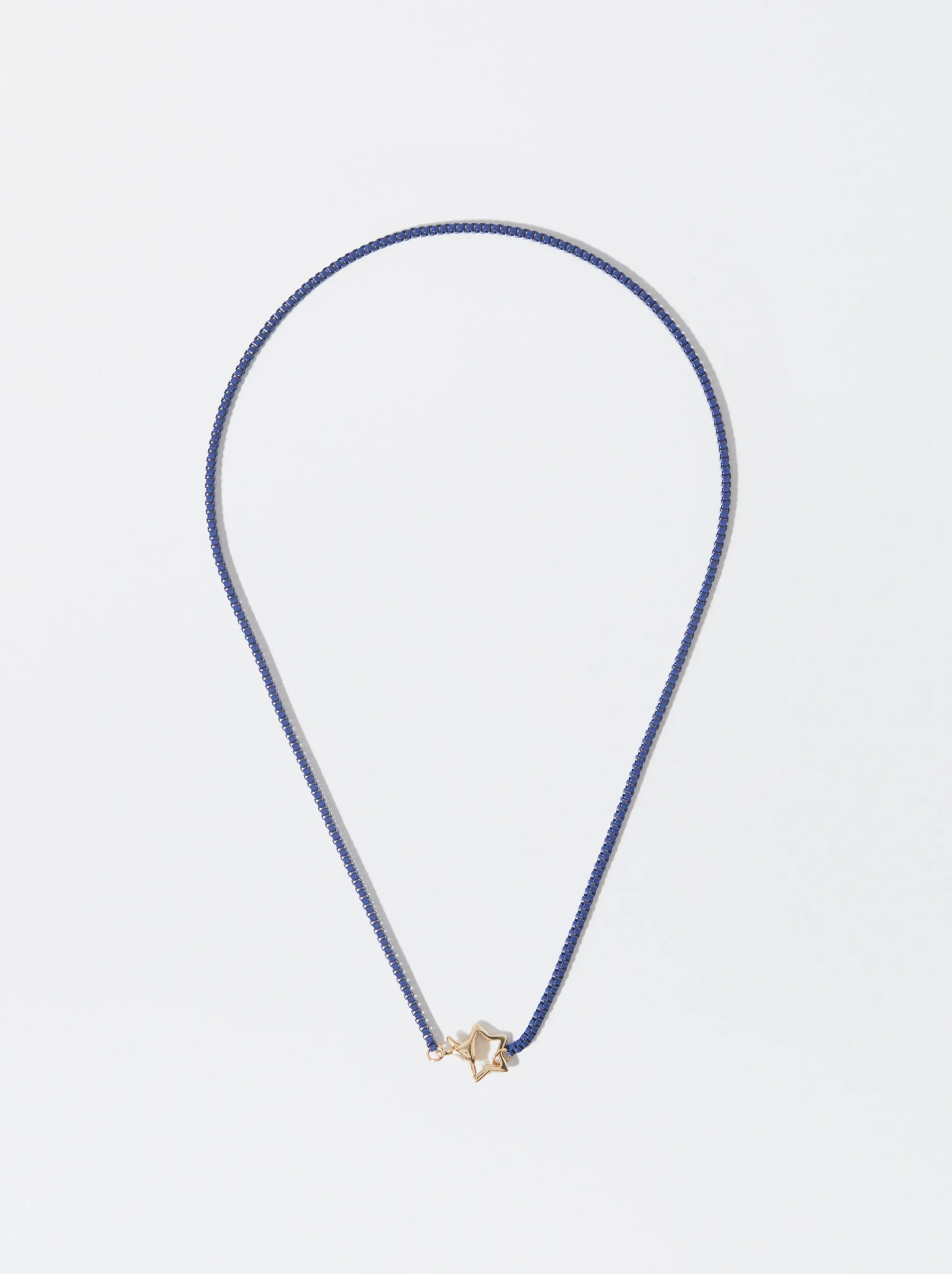 PARFOIS Collar De Cadena Colorido Azul Marino Shop