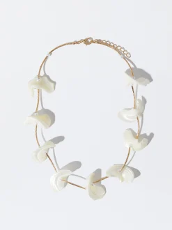 PARFOIS Collar De Concha Blanco Cheap