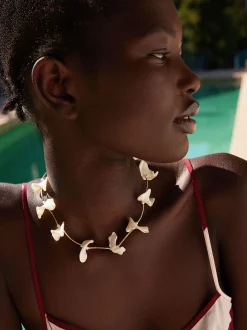 PARFOIS Collar De Concha Blanco Cheap