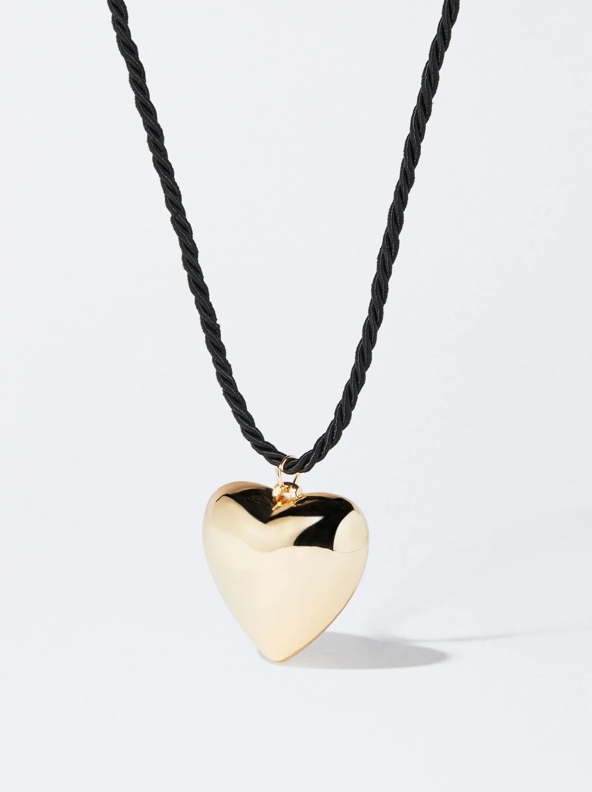 PARFOIS Collar De Cuerda Con Coraz&oacute;n Negro Cheap