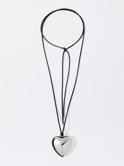 PARFOIS Collar De Cuerda Con Coraz&oacute;n Negro Shop