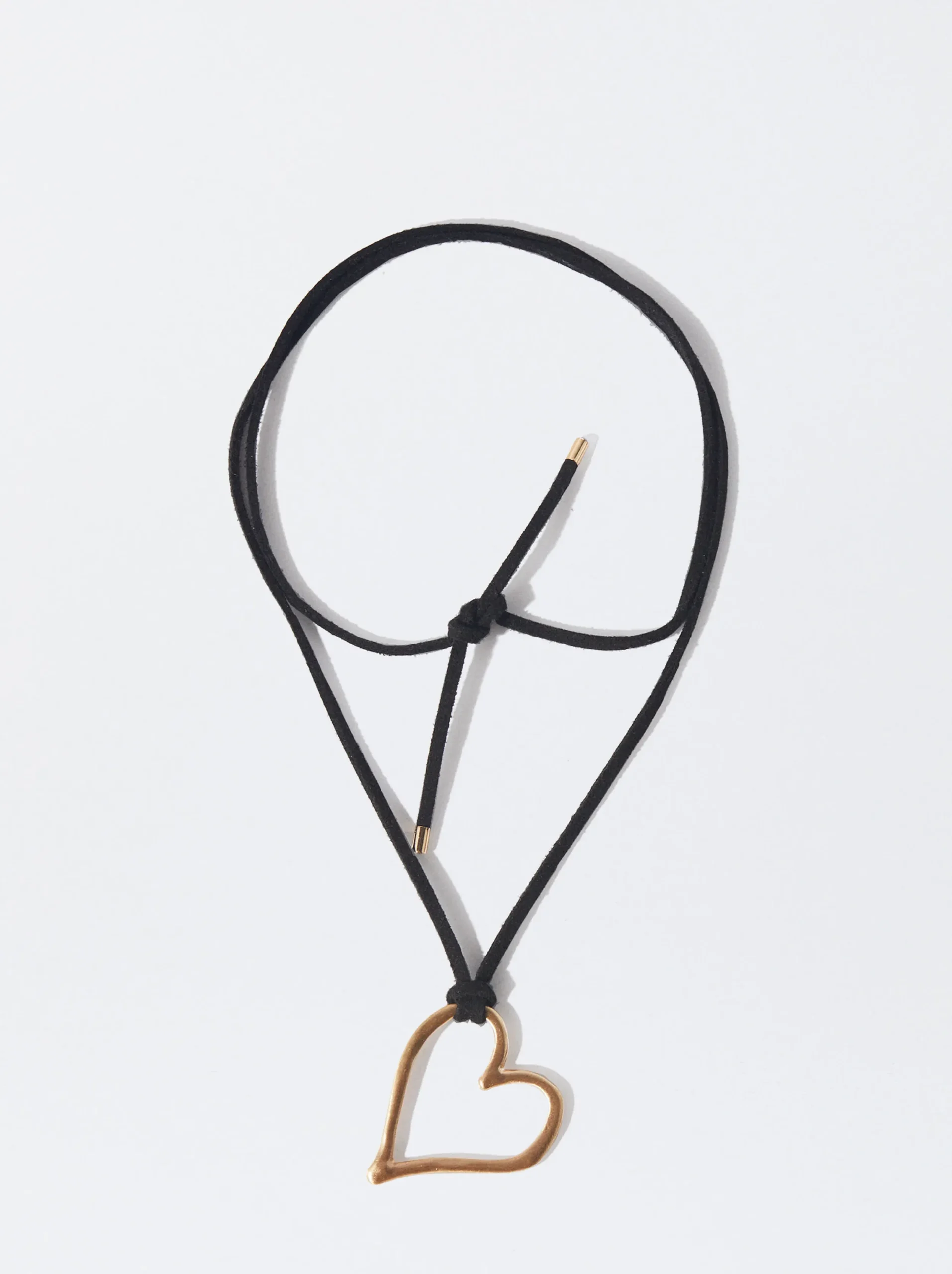 PARFOIS Collar De Cuerda Con Coraz&oacute;n Negro Best