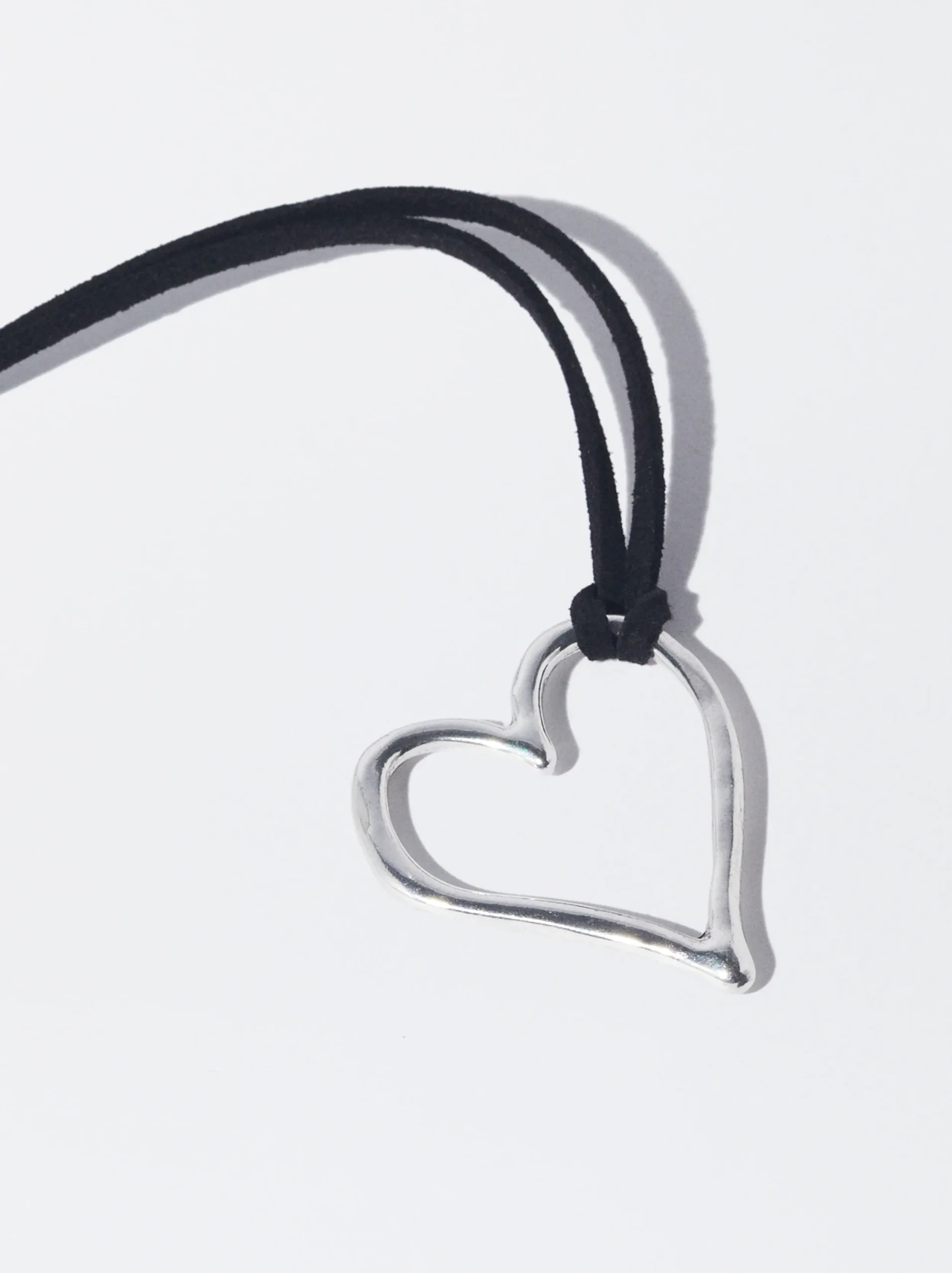 PARFOIS Collar De Cuerda Con Coraz&oacute;n Plateado Online