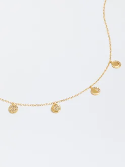 PARFOIS Collar De Plata 925 Con Circonitas Dorado Online