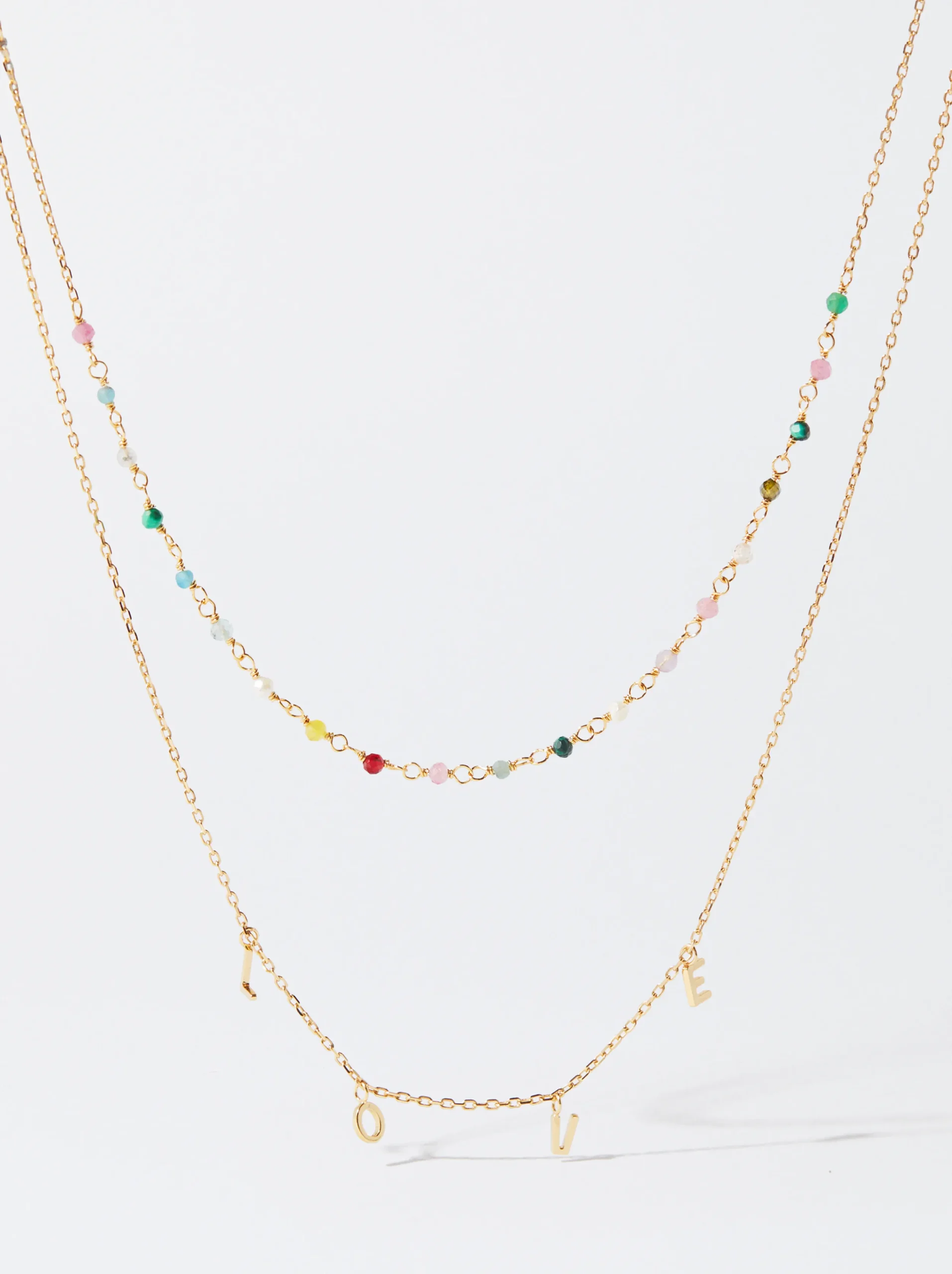 PARFOIS Collar De Plata 925 Multicolor Multicor Hot