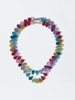 PARFOIS Collar Doble L&aacute;grimas Multicolor Multicor Fashion