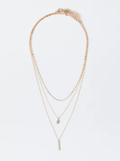 PARFOIS Collar Con Colgante Dorado Clearance