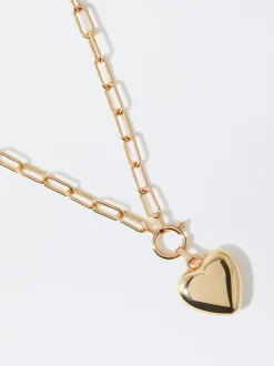 PARFOIS Collar Con Corazi&oacute;n Dorado New