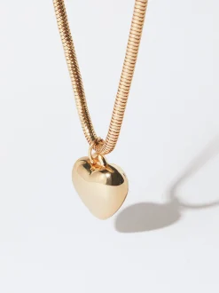 PARFOIS Collar Con Corazi&oacute;n Dorado Hot