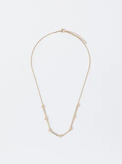 PARFOIS Collar Con Corazones Dorado Fashion