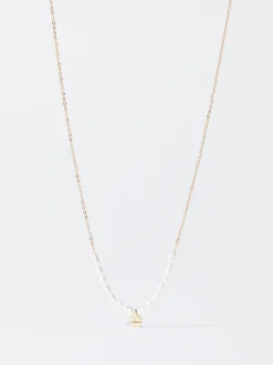PARFOIS Collar Con Perla De Agua Dulce Dorado Flash Sale