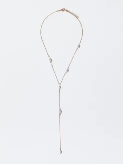 PARFOIS Collar Con Perla De Agua Dulce Dorado New