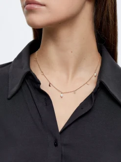 PARFOIS Collar Con Perla Y Medialuna Dorado Discount