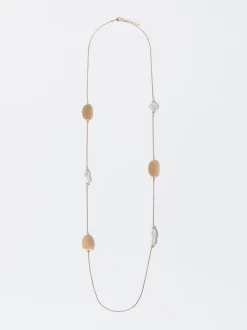 PARFOIS Collar Con Perlas Dorado Clearance