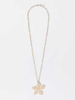PARFOIS Collar Largo De Flores Dorado Cheap