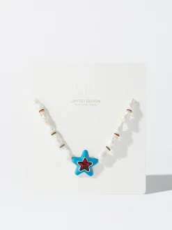 PARFOIS Collar Maxi Estrella Perlas Naturales Multicor Online