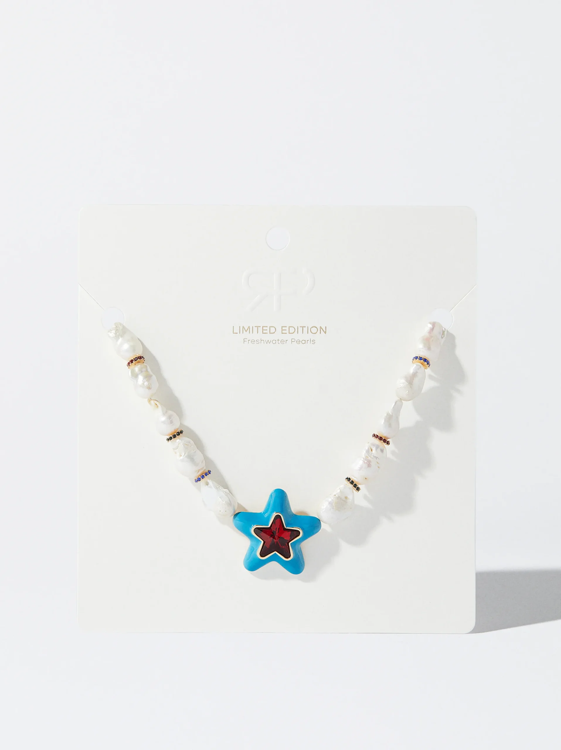 PARFOIS Collar Maxi Estrella Perlas Naturales Multicor Online