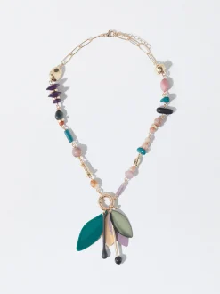 PARFOIS Collar Multicolor Con Piedras Multicor Best Sale
