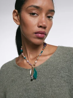 PARFOIS Collar Multicolor Con Piedras Multicor Best Sale
