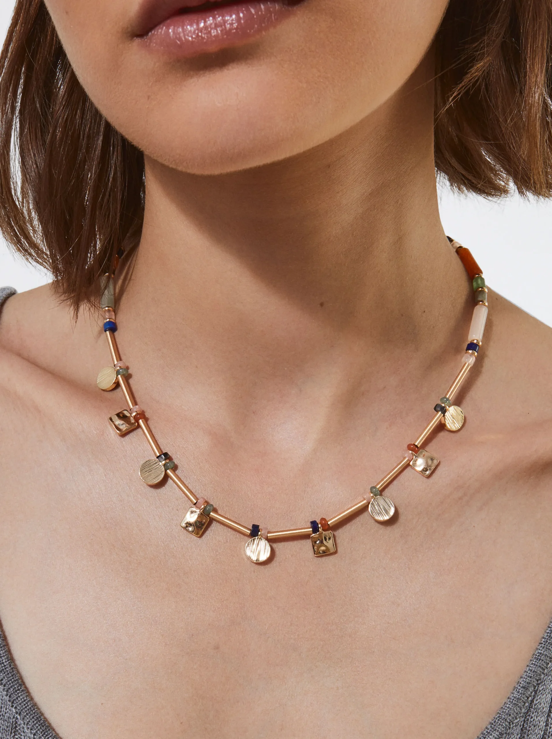 PARFOIS Collar Multicolor Con Piedra Multicor Outlet