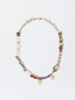 PARFOIS Collar Multicolor Con Piedra Multicor New