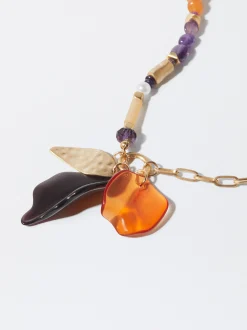 PARFOIS Collar Multicolor Con Piedra Multicor Cheap