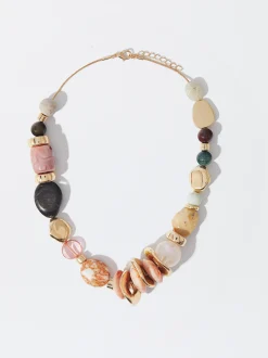 PARFOIS Collar Multicolor Con Piedra Multicor Fashion