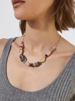 PARFOIS Collar Multicolor Con Piedra Multicor Best Sale