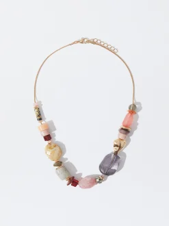 PARFOIS Collar Multicolor Con Piedra Multicor Best Sale