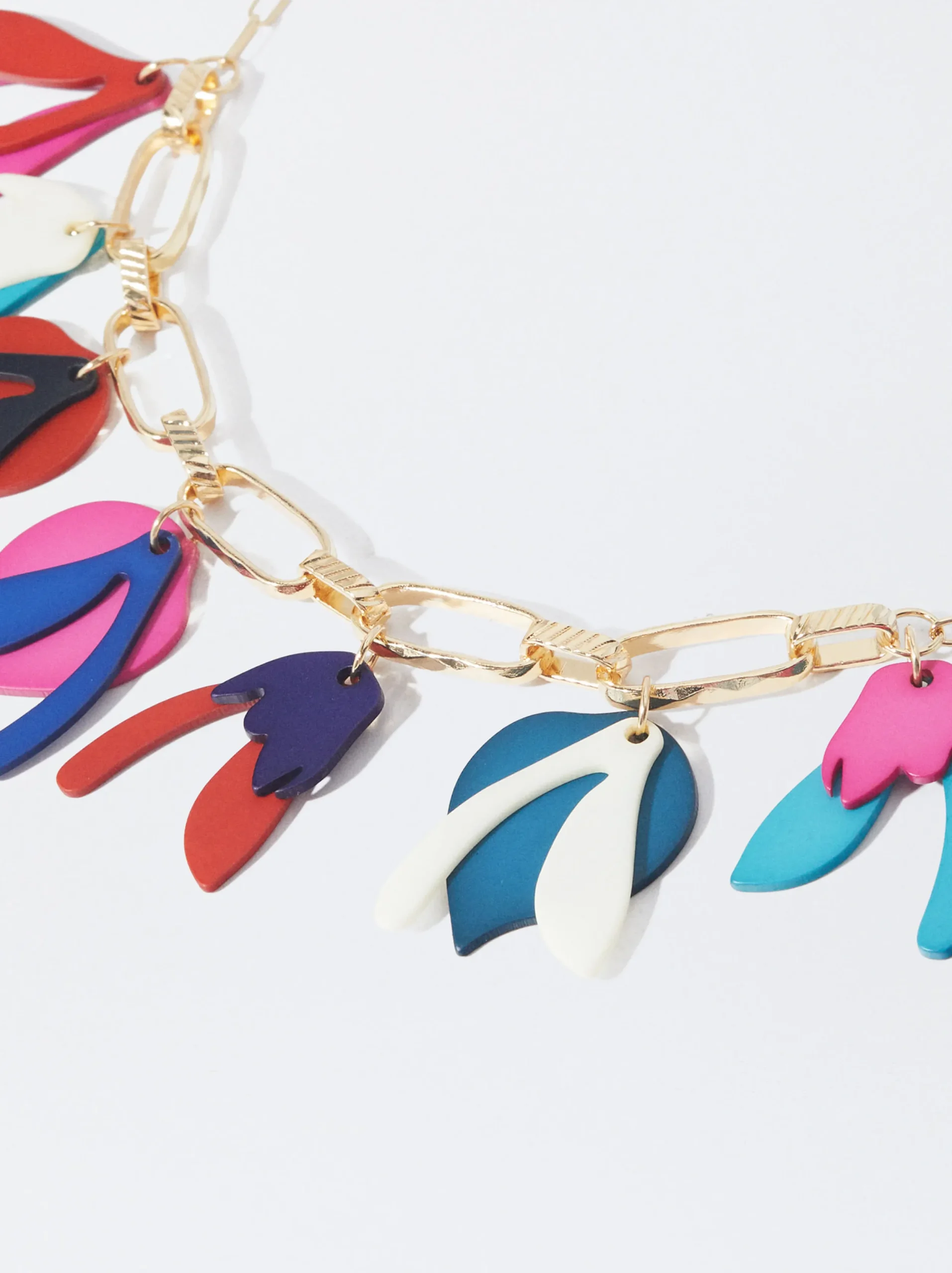 PARFOIS Collar Multicolor Con Resina Multicor New